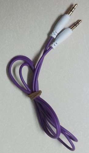 AUX CABLE PURPLE 1m