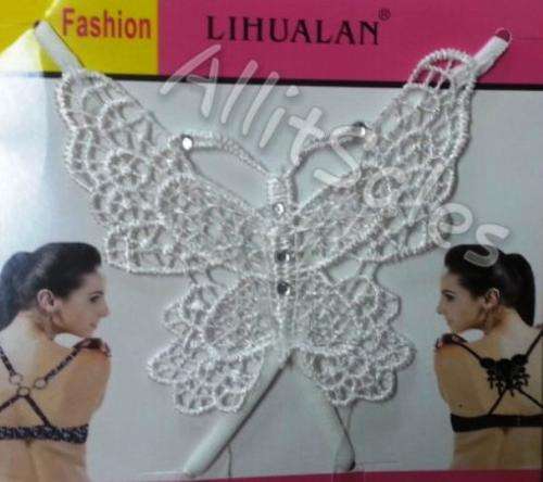 BRA STRAP BUTTERFLY - WHITE