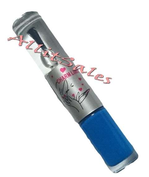 NAIL POLISH 2 IN 1 - BLUE PLUS TOP COAT