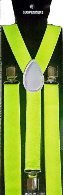 SUSPENDERS - NEON YELLOW