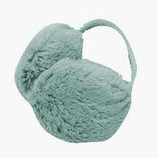 WARM EAR MUFFS  -LIGHT GREYBLUE SMALL
