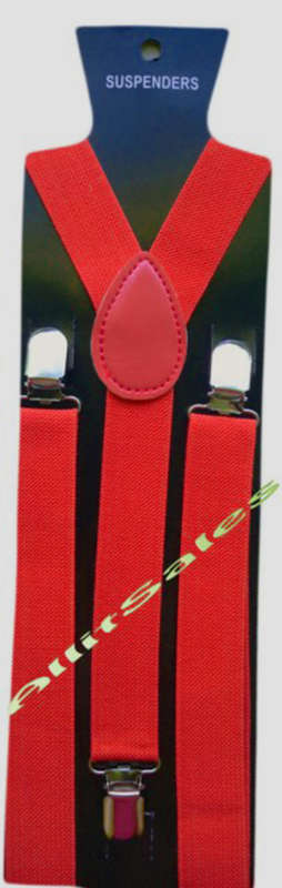 SUSPENDERS - RED
