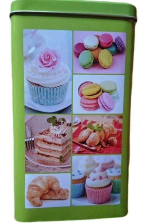 KITCHEN STORAGE TIN GREEN