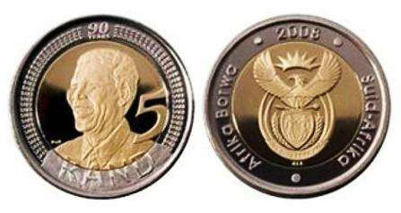 Mandela 90th Birthday Coin 2008