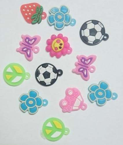 Colorful Loom Band Charms 12 piece