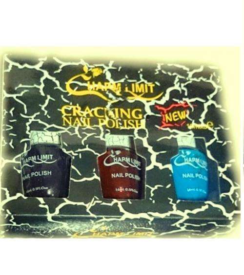 Crackling Nail Polish 3 Pack - Purple, Maroon and Blue