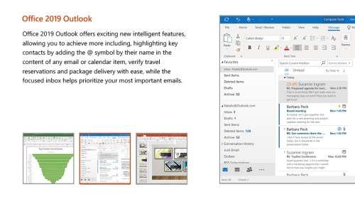 Microsoft Outlook 2019 Licensed for 1 Windows 10 Desktop PC or Laptop
