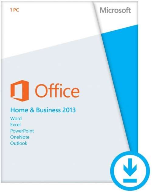 Microsoft Office Home and Business 2013 Licensed for 1 PCLaptop - Retail FPP Digital Product