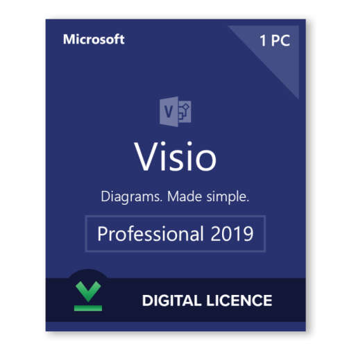 Microsoft Visio Professional 2019 Retail FPP Licensed Product for 1 Windows 10 Device - BID OFFER!!
