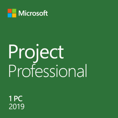 Retail Microsoft Project Professional 2019 Licensed for 1 Windows 10 PC/Laptop - Full Version