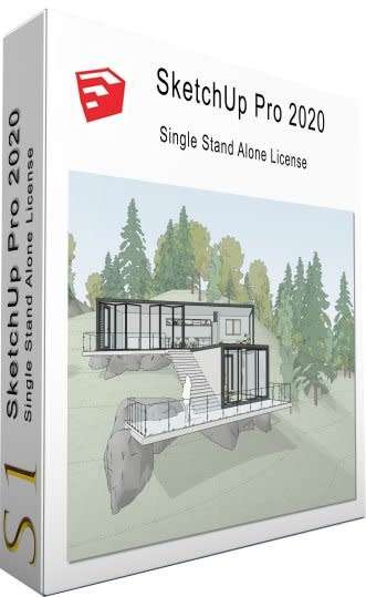 SketchUp Professional 2020 Full Lifetime Version Licensed for 1 Windows 10 PC or Laptop