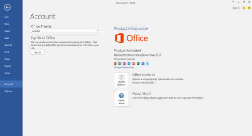Microsoft Office 2016 Professional Plus RETAIL FPP Product Key Licensed for 1 PCLaptop Promotion
