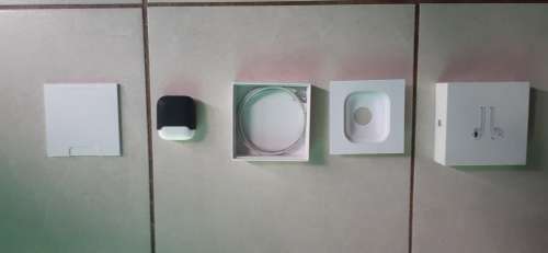 Airpods with Charging Case, Box, Lightning Cable and Silicon Bottom Protective Case