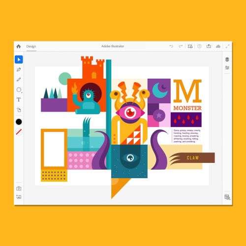 Adobe Illustrator 2021 CC Full Commercial Version 1-Year Subscription for PC or MAC