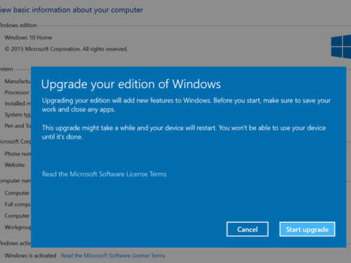 Microsoft Windows 10 Professional Retail - Upgrade from Windows 10 Home to Pro - Limited Promotion
