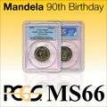 2008 Mandela 90th Birthday 5 Rand PCGS MS 66