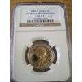 High Grade MS65 R5 2008 Nelson Mandela Birthday R5