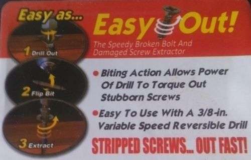 Easy Out - Damaged screw Extractor