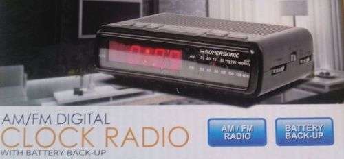 AM/FM Digital Clock Radio