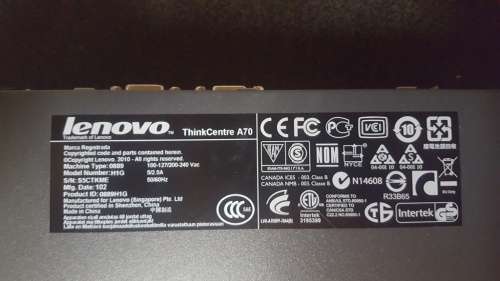 Lenovo ThinkCentre SFF Core 2 Duo (E7500) 2.93 GHz PC