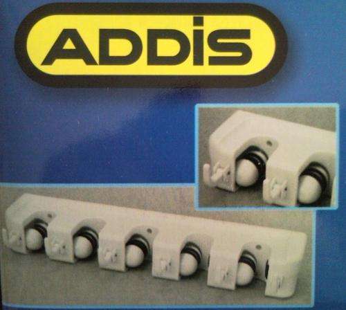 ADDIS Broom & Tool Organizer (5 Slots & 6 Hooks)