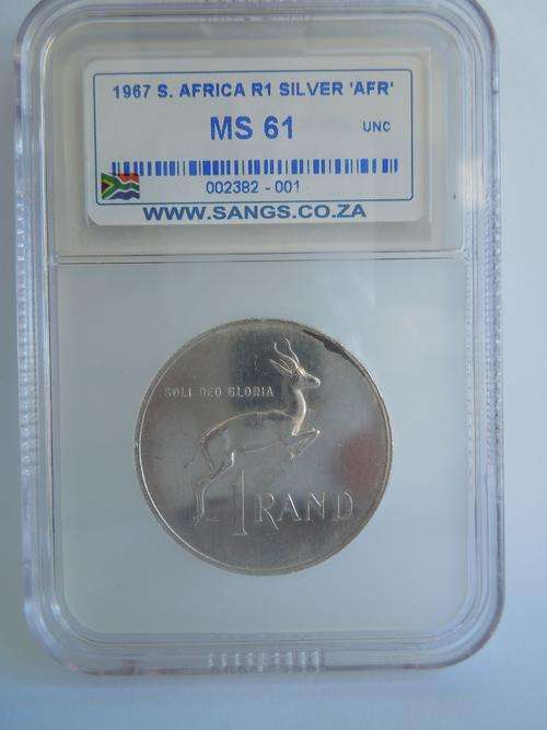 ##### 1967 R1 MS 61 Afrikaans #####