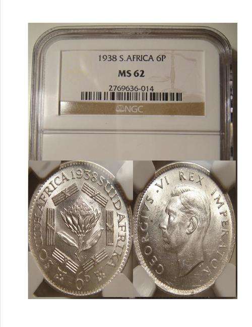 #### 1938 6 PENCE ms62   #### GRAB IT WHILE YOU STILL CAN