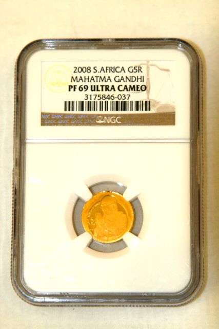 # 2008 Protea G5R MAHATHMA GANDHI  PF69 Ultra Cameo #