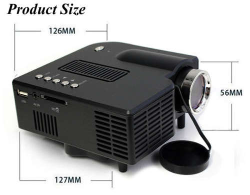 UNIC Multidimension household mini HDMI LED projector/Support computer TV USB SD
