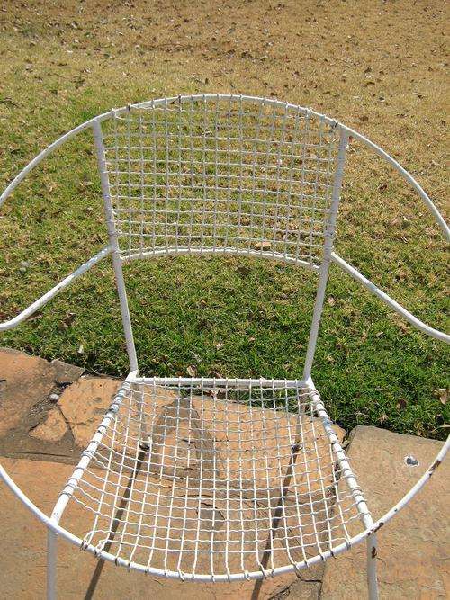 retro wire chair