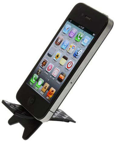 NEW Black Portable Folding Holder Stand For iPhone 4 4S 5 Samsung phone