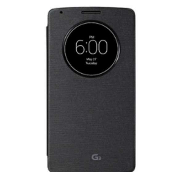 LG G3 COVER QUICK CIRCLE SNAP-ON FOLIO CASE Black,Pink & Free Screen Protector