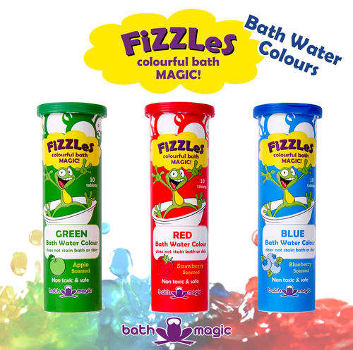 Bath water colours! Making bath time a colourful and fun adventure!