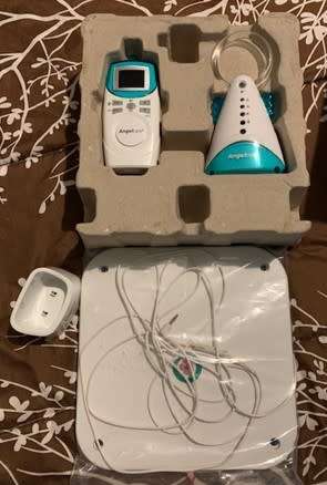 Angelcare AC401 Baby Breathing Movement and Audio Monitor with Wired Sensor Pad