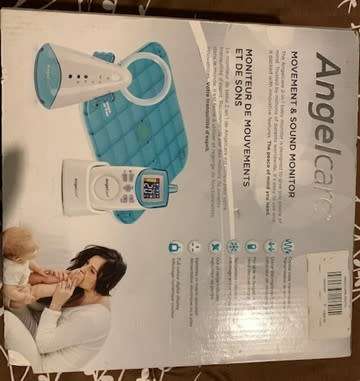 Angelcare AC401 Baby Breathing Movement and Audio Monitor with Wired Sensor Pad