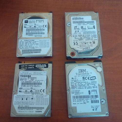 4x 100% working 2.5" laptop IDE hard drives