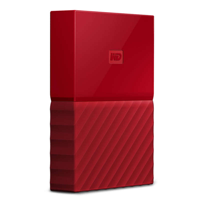4TB Western Digitial My Passport + High Quality Orico HDD Protector Case - RED