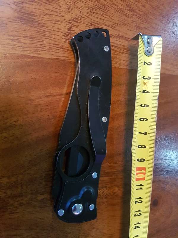 Button-Release Sharp Scorpion Automatic Folding Knife - CLEARANCE