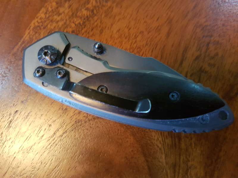 Dark Compact Gentlemen's Frame Lock Pocket Knife - CLEARANCE