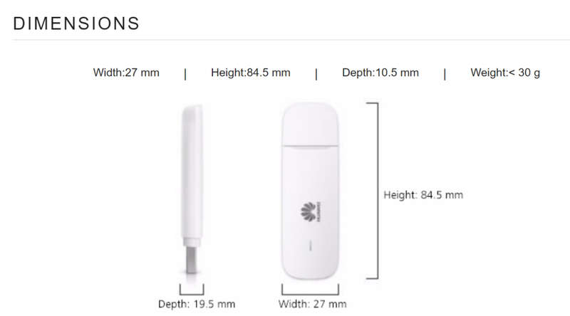 2nd Hand Huawei E3531 HSPA+ 21.6Mbps USB 3G Dongle - No Cap + SIM Adapter