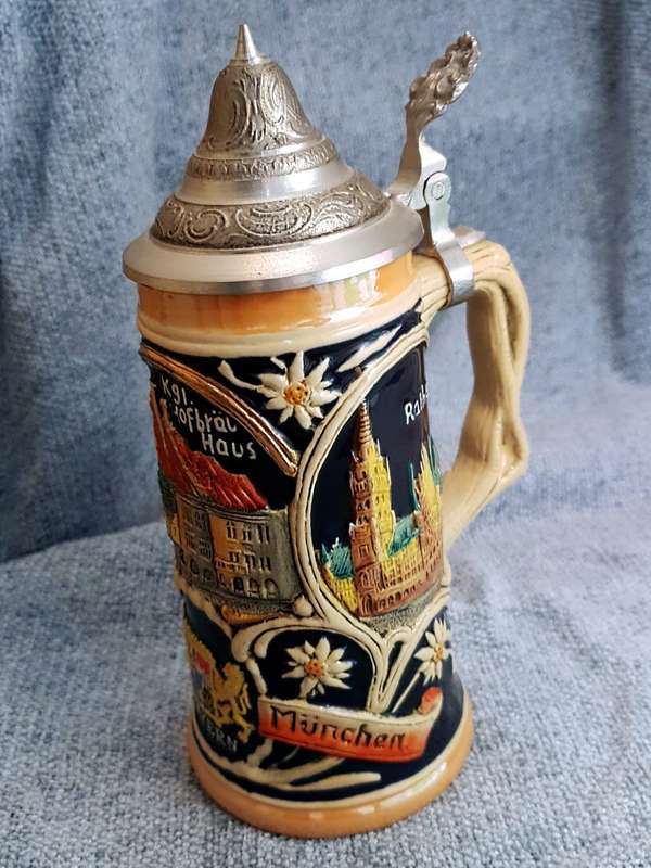 Limited Edition Vintage Bavarian Beer Stein - München Hofbräu Haus - CLEARANCE