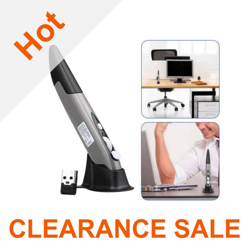 2.4Ghz Wireless Optical Pointer/Drawing Designer Mouse (Black/Grey) - CLEARANCE SALE