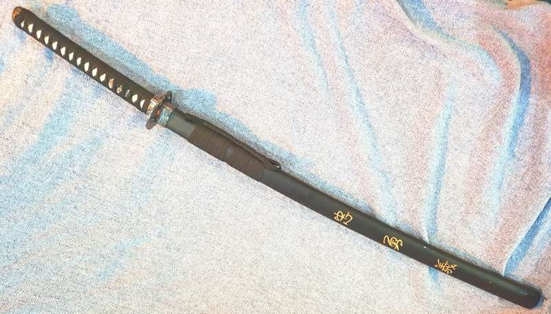 Matte Black Bushido-Code Samurai Katana - CLEARANCE