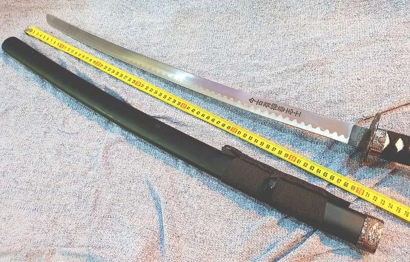 Matte Black Bushido-Code Samurai Katana - CLEARANCE