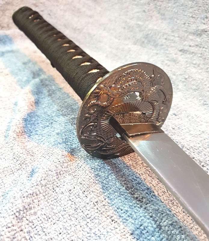 Matte Black Bushido-Code Samurai Katana - CLEARANCE