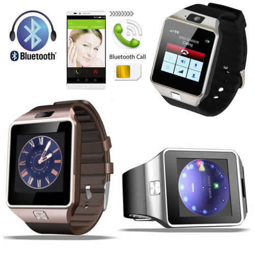 Smartphone Wrist Watch - SIM CARD, Bluetooth, Camera, Sleep Monitor, SD Card, MP3 etc,Touch Screen.