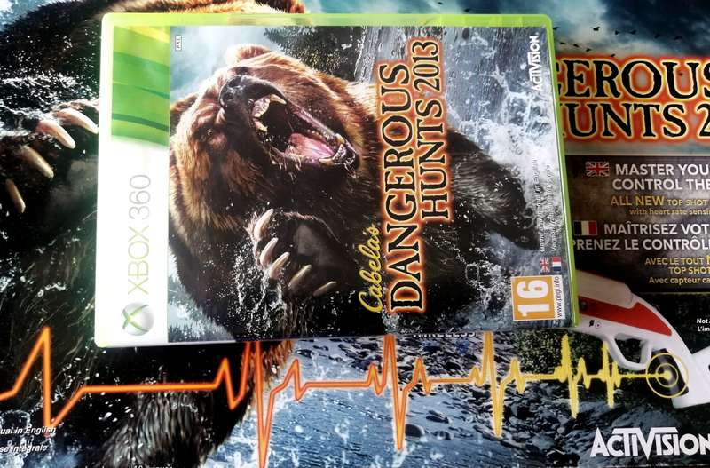 CABELAS DANGEROUS HUNTS 2013 GUN & GAME (COMPLETE GOOD CONDITION)