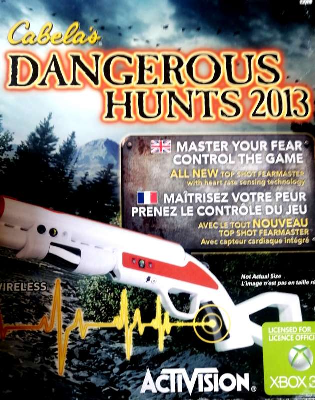 CABELAS DANGEROUS HUNTS 2013 GUN & GAME (COMPLETE GOOD CONDITION)