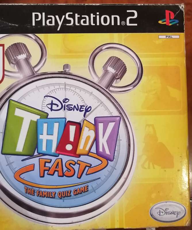 PS2 BUZZ(DISNEY THINK FAST SET(With Game Disk)