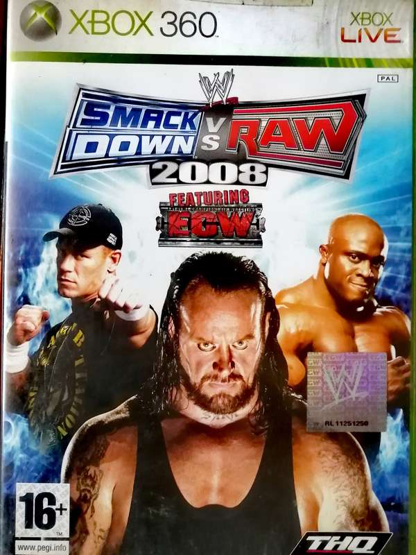Smack Down vs Raw 2008 Xbox 360